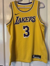 Nike NBA Anthony Davis LA Lakers Icon Edition 2020 Jersey Yellow (L) Men’s