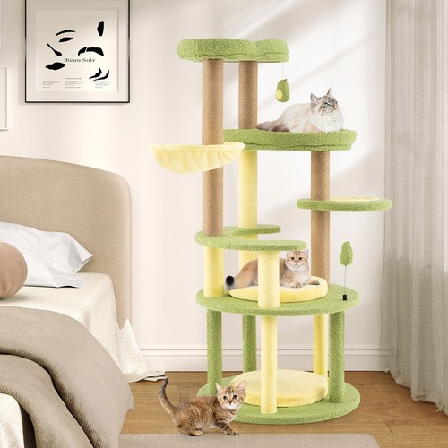 Avocado theme cat - cat, tower