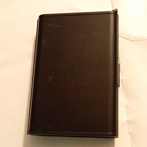 Black metal plain pocket - black,
