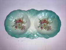 VINTAGE “OLD FOLEY HARMONY ROSE” Double Dish, JAMES KENT LTD, England