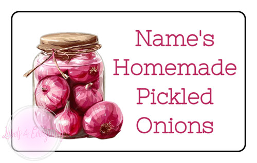 Personalised pickled onion jar - onion,