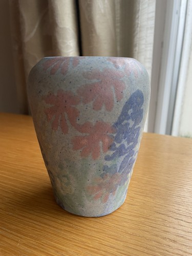Conwy pottery spongeware vase - conwy,