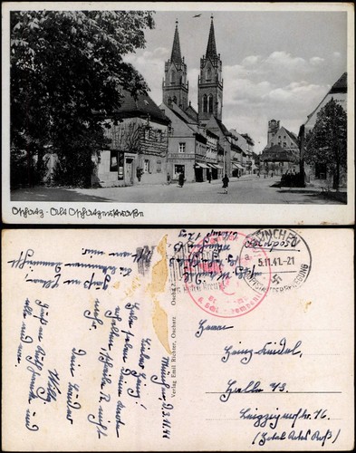 Postcard oschatz - postcard,
