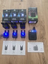 Gardner ATTs IW Blue Underlit Alarms x3 & ATTx  Deluxe Receiver Carp Tackle