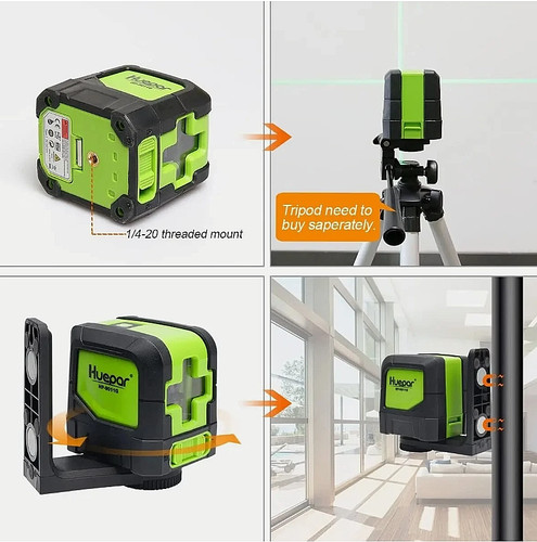Line laser level with - level,