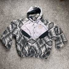 O'Neill Vintage Ski Jacket Size L Unisex Hooded Printed Retro 90s Winter