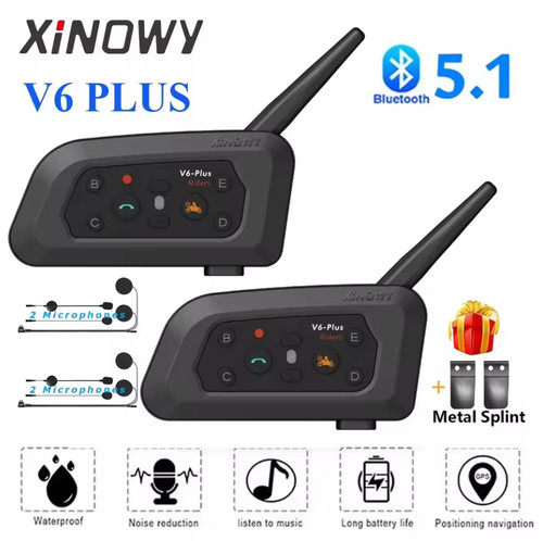 Pro motorcycle intercom - 2x,