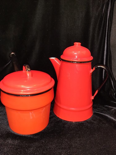Polish enamelware coffee - , set