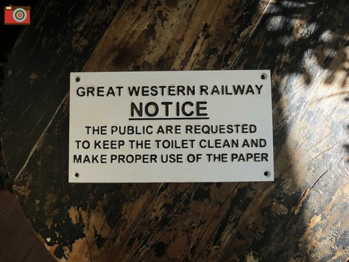 Toilet notice gwr railway - notice",