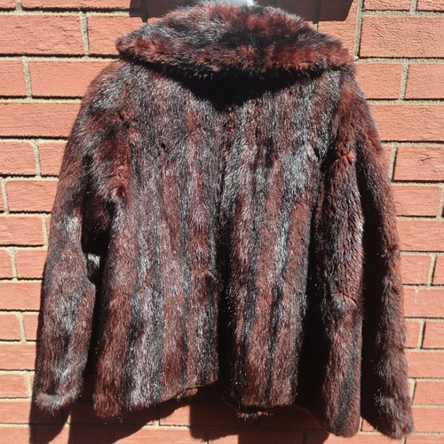 Mink fur vintage jacket - vintage,