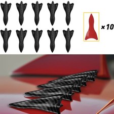 10x Car Rear Bumper Spoiler Curved Shark Fin Lip Diffuser Protector Universal UK