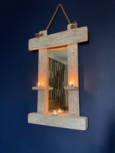 Rustic chunky mirror - rustic chunky, with