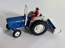 Britains Scale Model of a 6600 Ford Tractor and Yard Scraper 1985