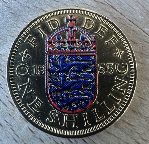Gold plated enamelled 1955 - plated,