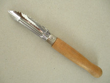 A Retro Vintage Potato Carrot Vegetable Peeler and Apple Corer ~ Wooden Handle