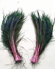 5pcs 30-35cm Natural Dyed Pink