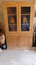 Old Pine Cupboard 19th Century (some Restoration)