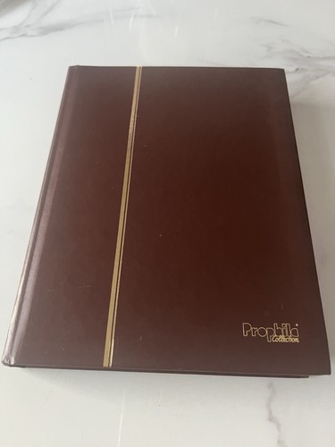 Stamp album with pages - with,
