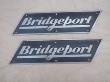 BRIDGEPORT VERTICAL MILLING MACHINE, RAM NAMEPLATES