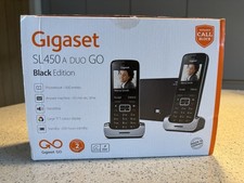 Siemens Gigaset SL450 A Duo Go - Black Edition - With answerphone
