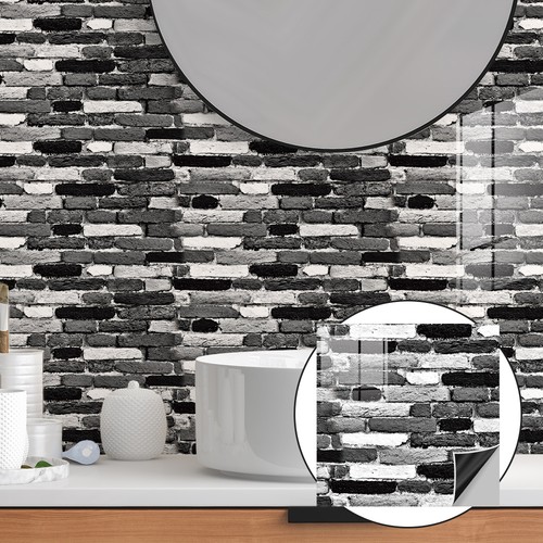 20pcs peel and stick brick - and,