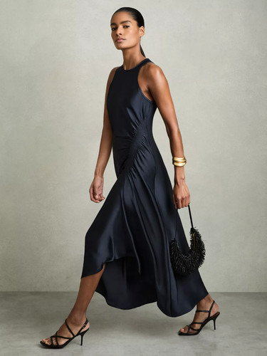 Reiss anessa satin ruched - satin,