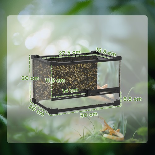Glass reptile terrarium 10l - reptile, |