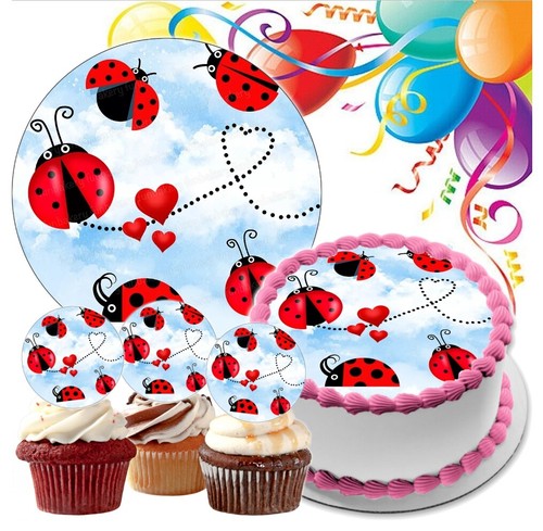 Ladybird bug cake topper - topper, party