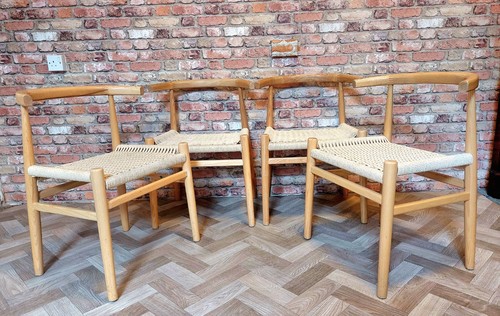 Set hans wegner wishbone - 4,