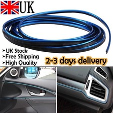 5M DIY Car Interior Decor Decoratiaon Moulding Trim Strip Line Blue Accessorie