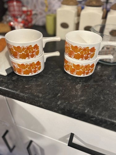 Vintage soup bowls with - vintage,