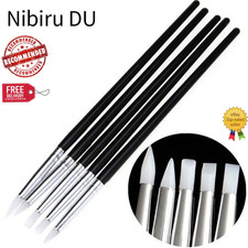 5Pcs Silicone Nail Art Brushes