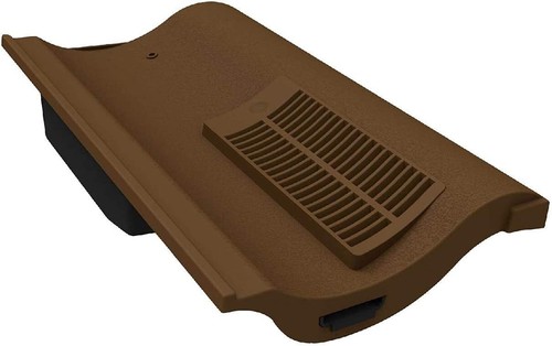 Brown single pantile roof tile - brown,