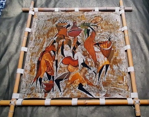 Vintage 70s batik - batik, hanging