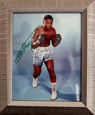 Joe Frazier Former World Boxing Champ Hand Signed Photo Presentation & AFTAL COA