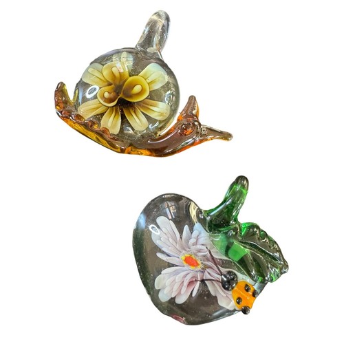 Set 1970s blown glass art - 2,