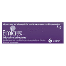 Emla Cream - 5g - Numbing Cream -  Local Anaesthetic