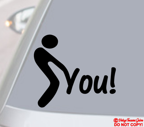 You vinyl decal sticker - you!,