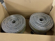 15 Degree Coil Nails Flat Head 50mm x 2.5 Galvanised Ring Shank Fencing 900 Coil