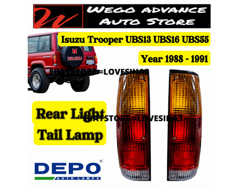 Isuzu trooper tail light - light, pair