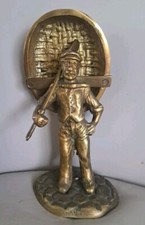 VINTAGE BRASS FIGURE CORACLE