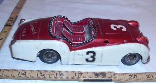Triumph race car tin - tr-3,