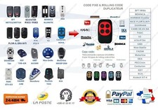 ROLLING CODE AND FIXED 433.92Mhz COPIER REMOTE CONTROL FOR GATE AND GARAGE