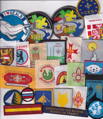 Boy scout overseas badges - boy,