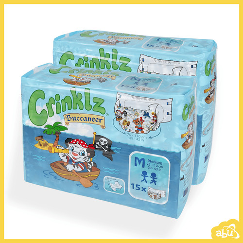 Crinklz buccaneer diapers - buccaneer,