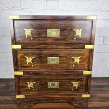 Military Campaign Inlaid Chest