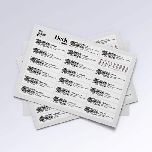 Deck labels the - by, co