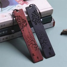 Wooden Bookmark Retro Carving