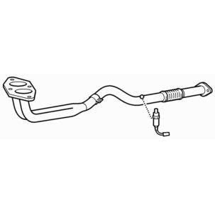 Twin front exhaust pipe for - pipe,