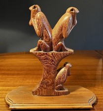 Hand Carved Three Wise Monkeys